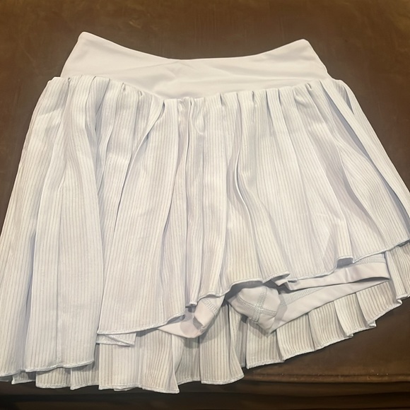 Wiskii Blue Silver Surf Gray Asymetrical tennis skirt size small New - Picture 3 of 4